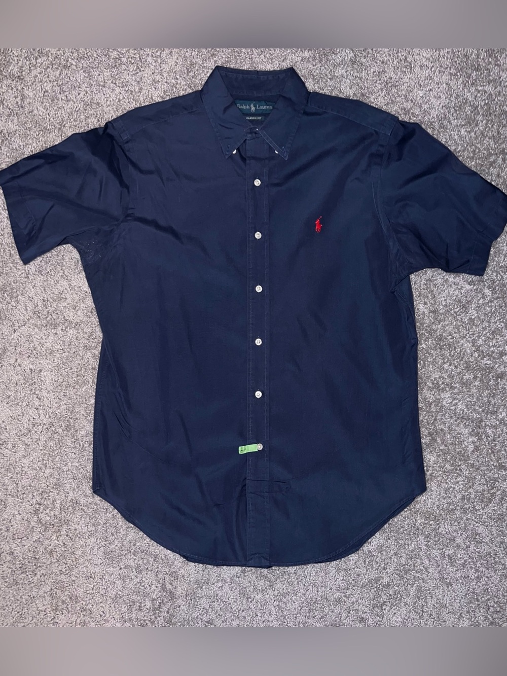 Ralph Lauren Men’s Navy Short-Sleeve Button-Down Shirt